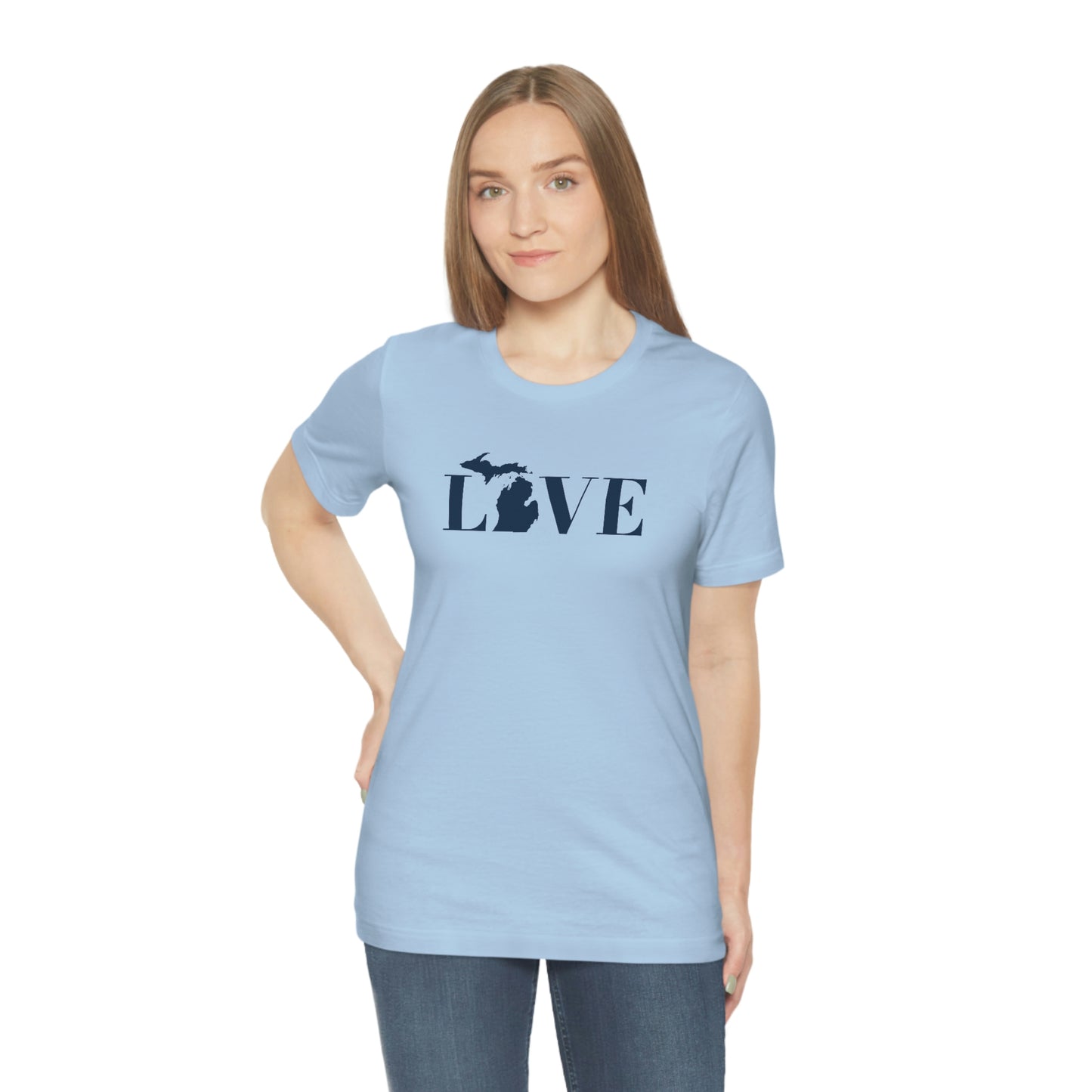 Michigan 'Love' T-Shirt (Didone Font) | Unisex Standard Fit