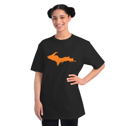 Michigan Upper Peninsula T-Shirt (w/ Orange UP Outline) | Organic Unisex