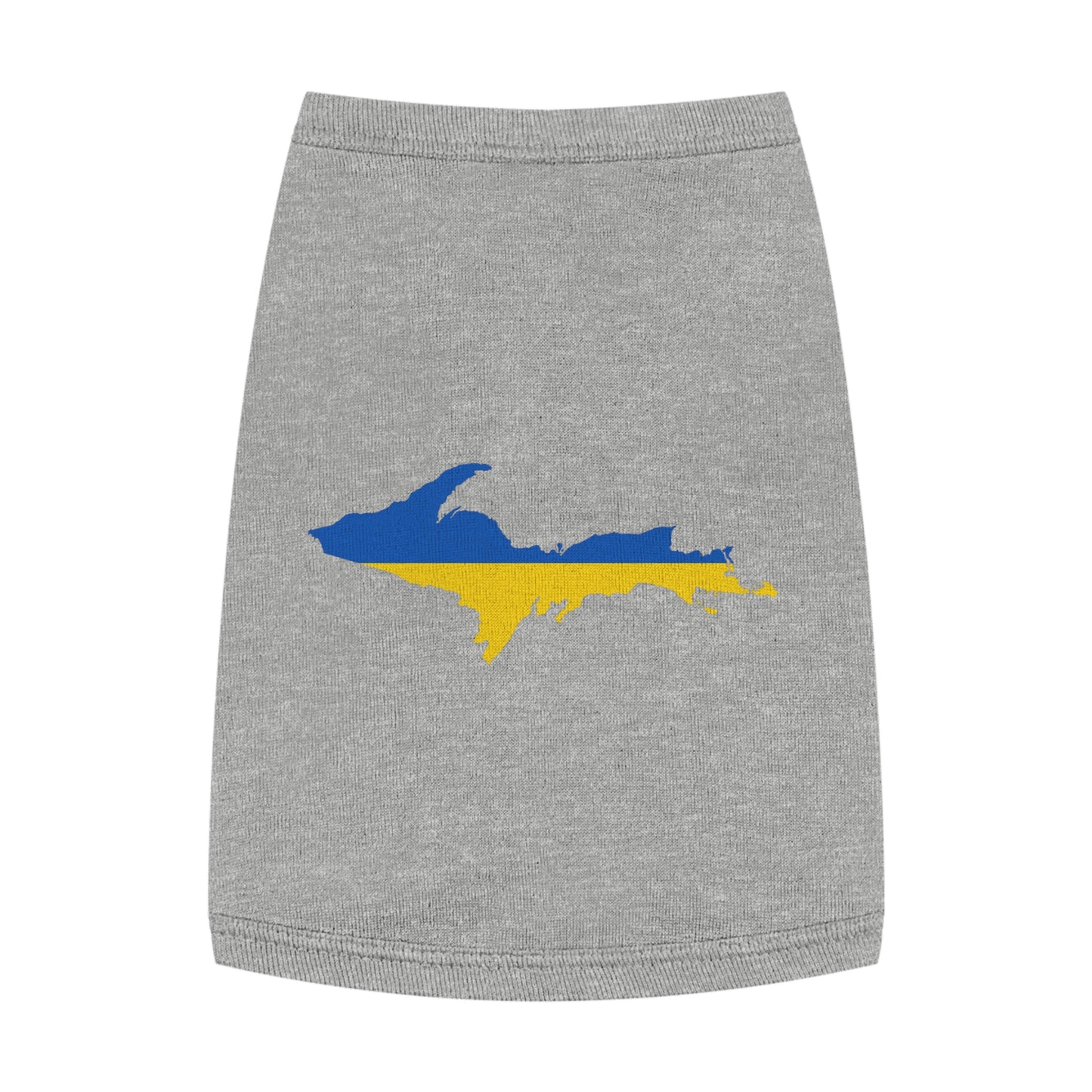 Michigan Upper Peninsula Pet Tank Top (w/ UP Ukraine Flag Outline)