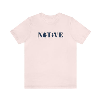 Michigan 'Native' T-Shirt (Didone Font) | Unisex Standard Fit