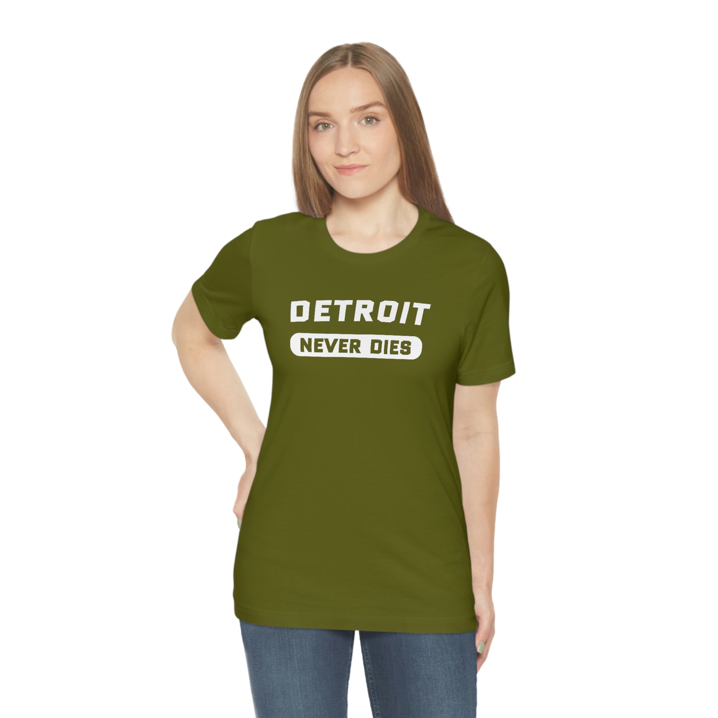 'Detroit Never Dies' T-Shirt | Unisex Standard Fit