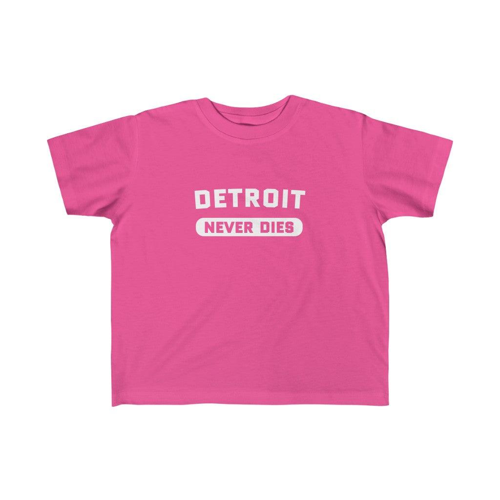 'Detroit Never Dies' ' T-Shirt | Toddler Short Sleeve - Circumspice Michigan