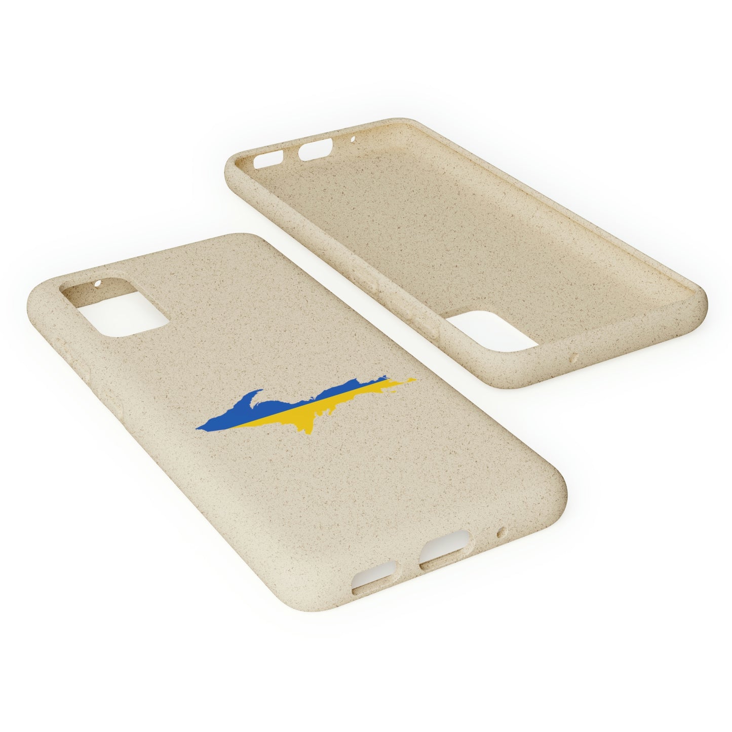 Michigan Upper Peninsula Biodegradable Phone Cases (w/ UP Ukraine Flag Outline) | Samsung Android