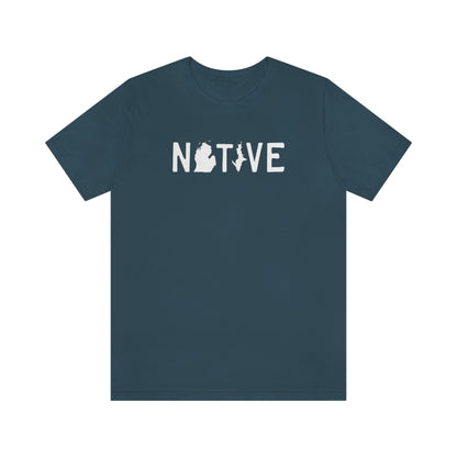 Michigan 'Native' T-Shirt (Licence Plate Font) | Unisex Standard Fit