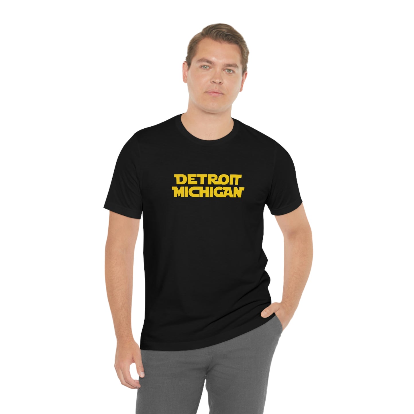 'Detroit Michigan' T-Shirt (1970s Epic Sci-Fi Parody) | Unisex Standard Fit