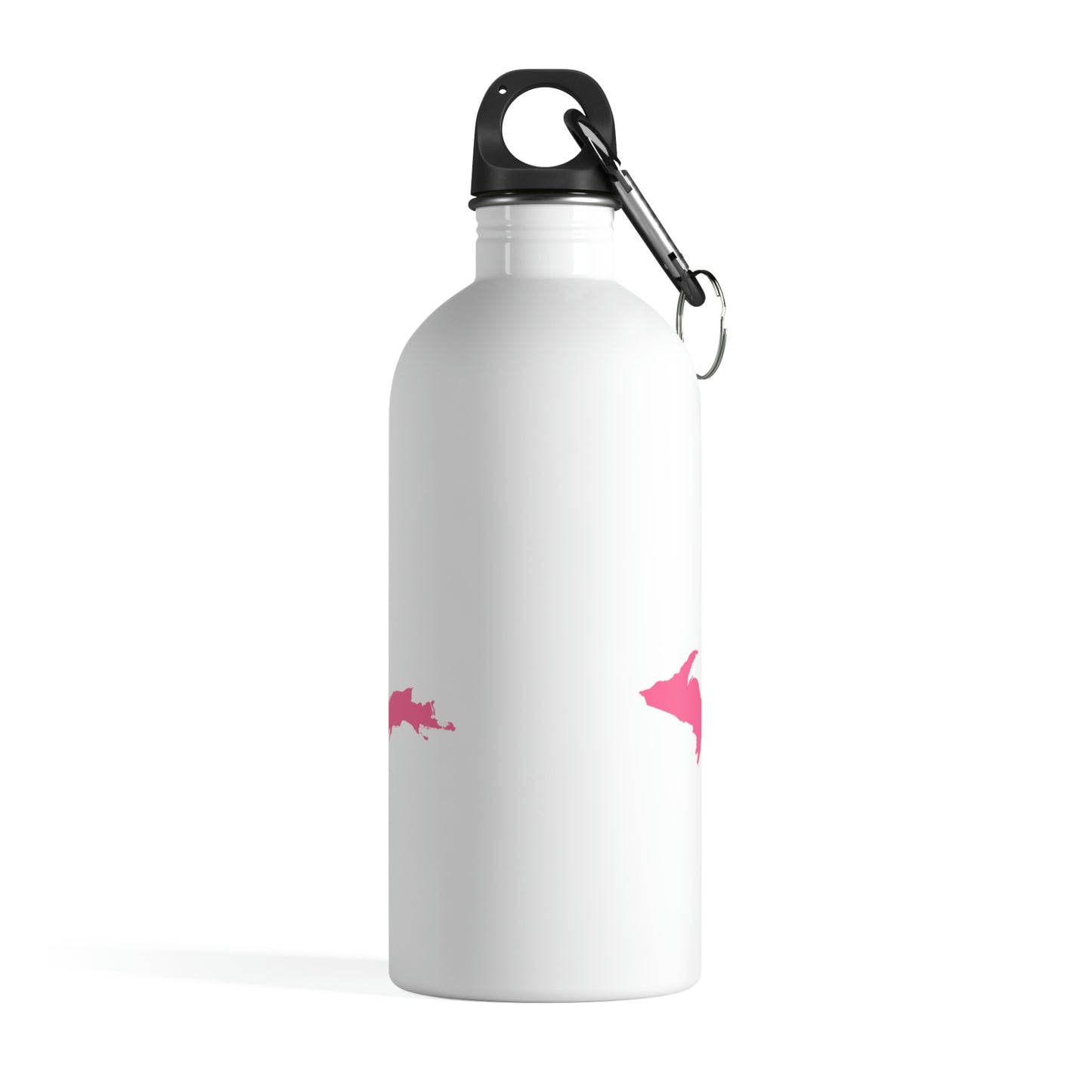 Michigan Upper Peninsula Water Bottle (w/ Pink UP Outline) | 14oz Stainless Steel