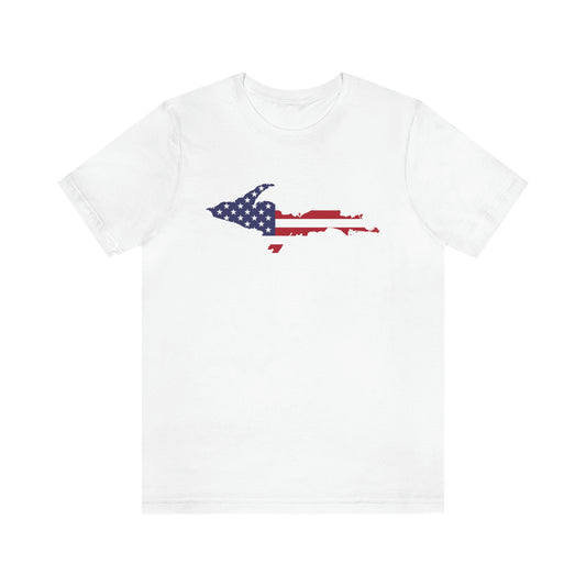 Michigan Upper Peninsula T-Shirt (w/ UP USA Flag Outline) | Unisex Standard Fit