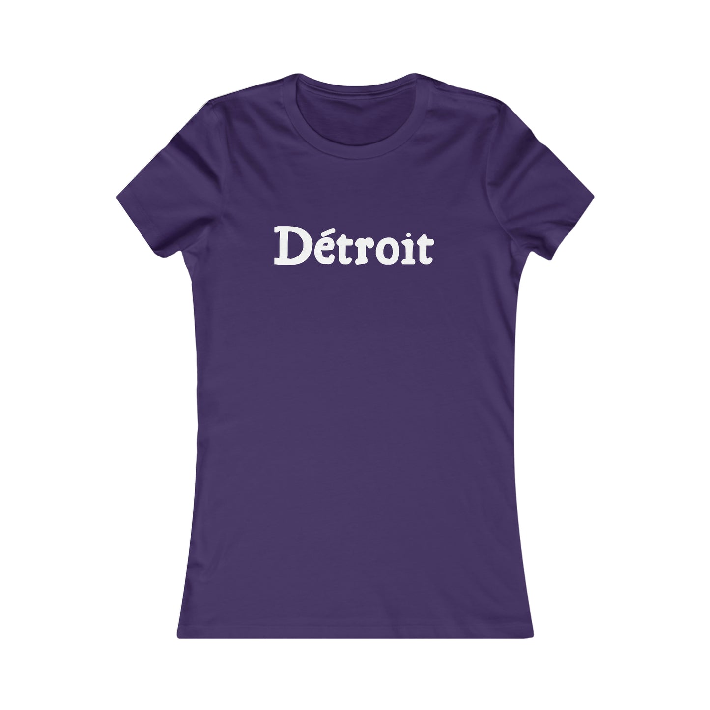 'Détroit' T-Shirt (Old French Font) | Women's Slim Fit