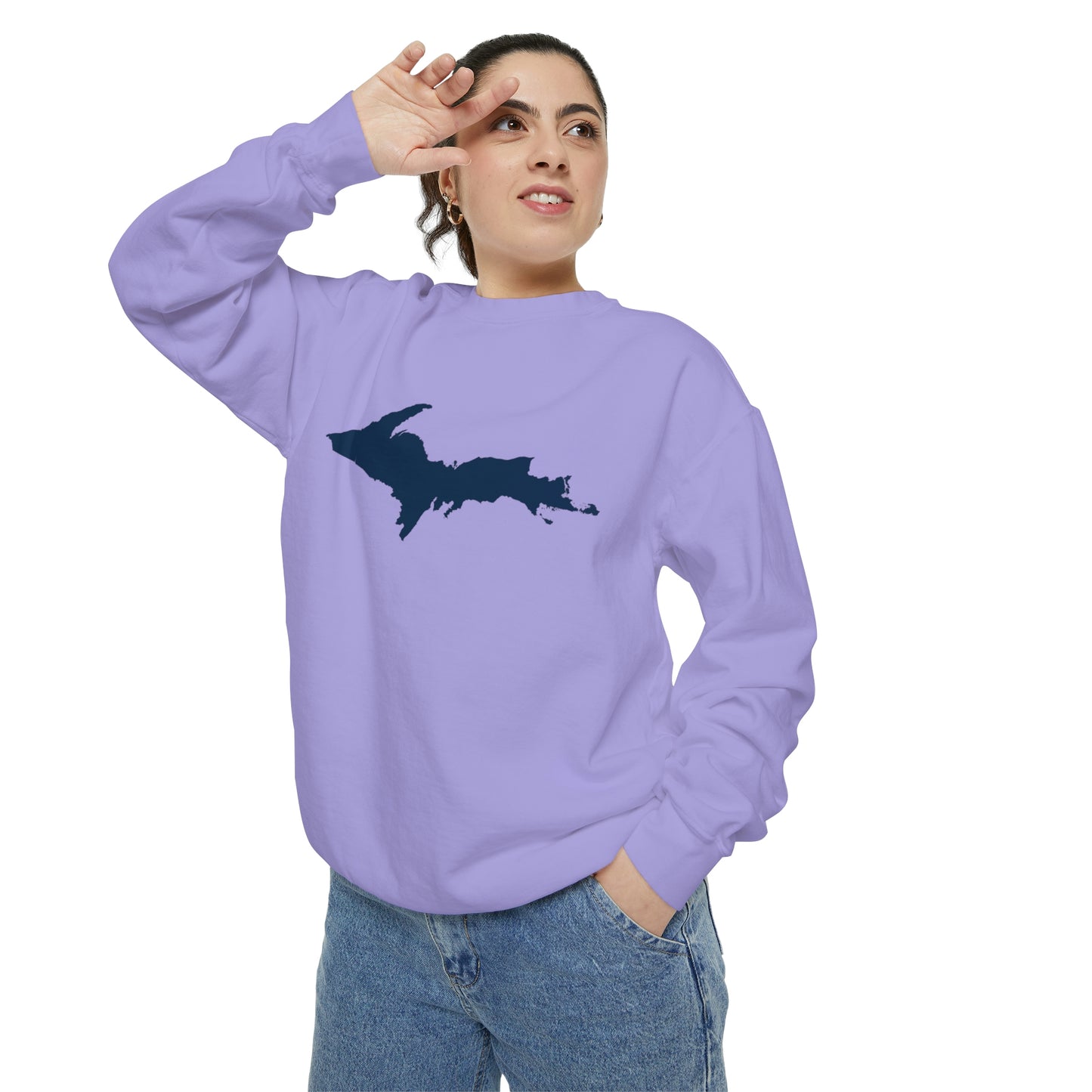 Michigan Upper Peninsula Sweatshirt | Unisex Garment Dyed