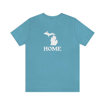 Michigan 'Home' T-Shirt (Woodcut Font) | Unisex Standard Fit