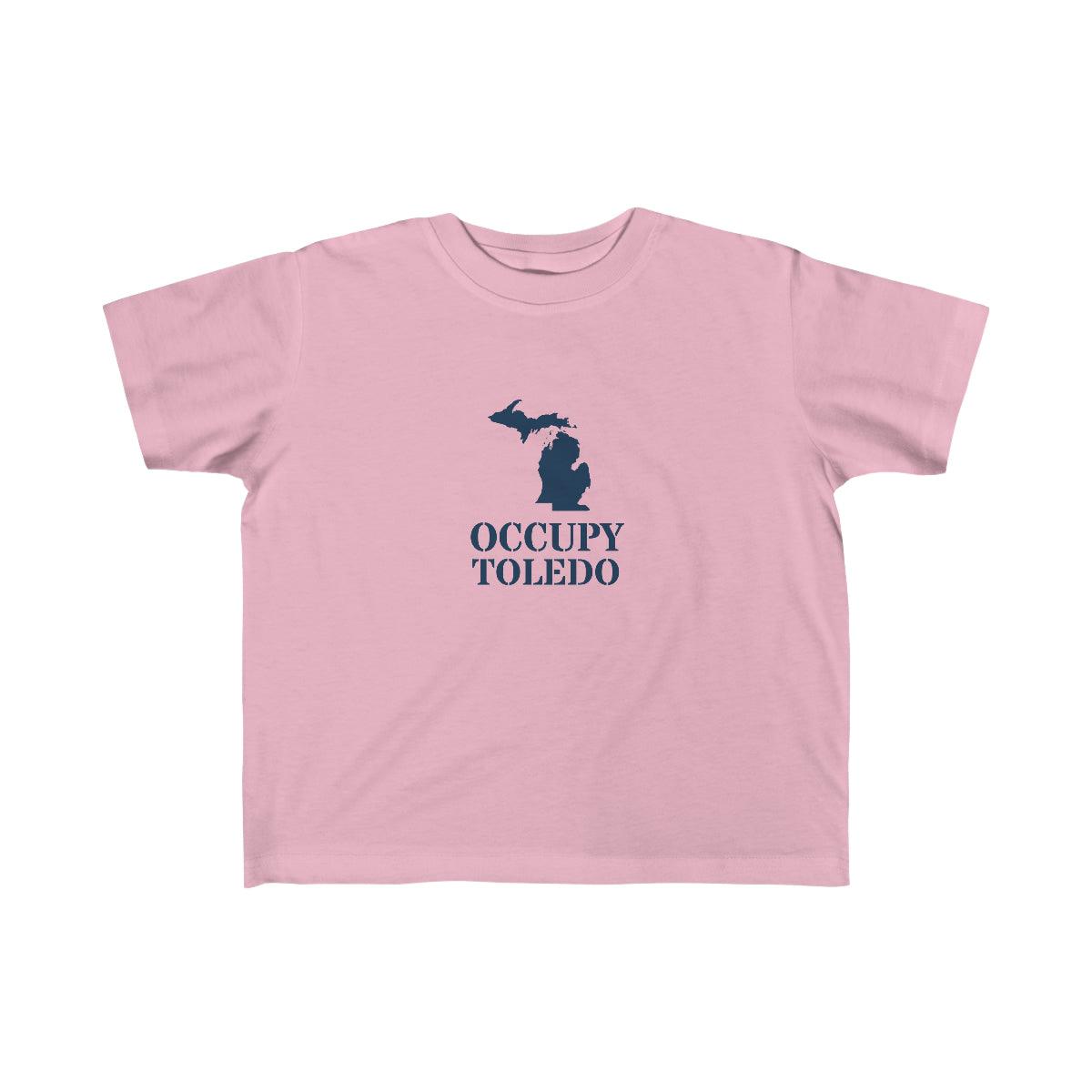 'Occupy Toledo' T-Shirt  (w/ Corrected Michigan Outline) | Toddler Short Sleeve - Circumspice Michigan