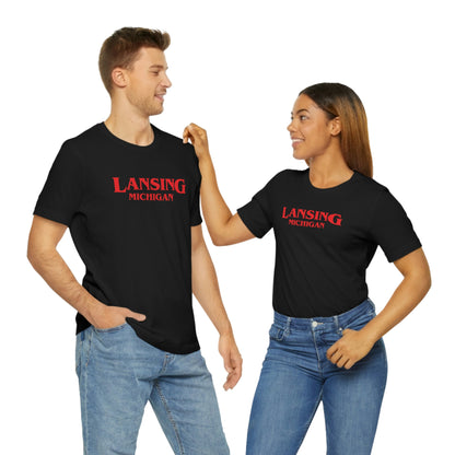 'Lansing Michigan' ' T-Shirt (1980s Drama Parody) | Unisex Standard Fit