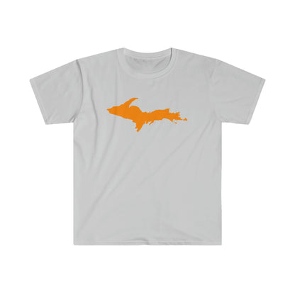 Michigan Upper Peninsula T-Shirt (w/ Orange UP Outline) | Unisex Budget