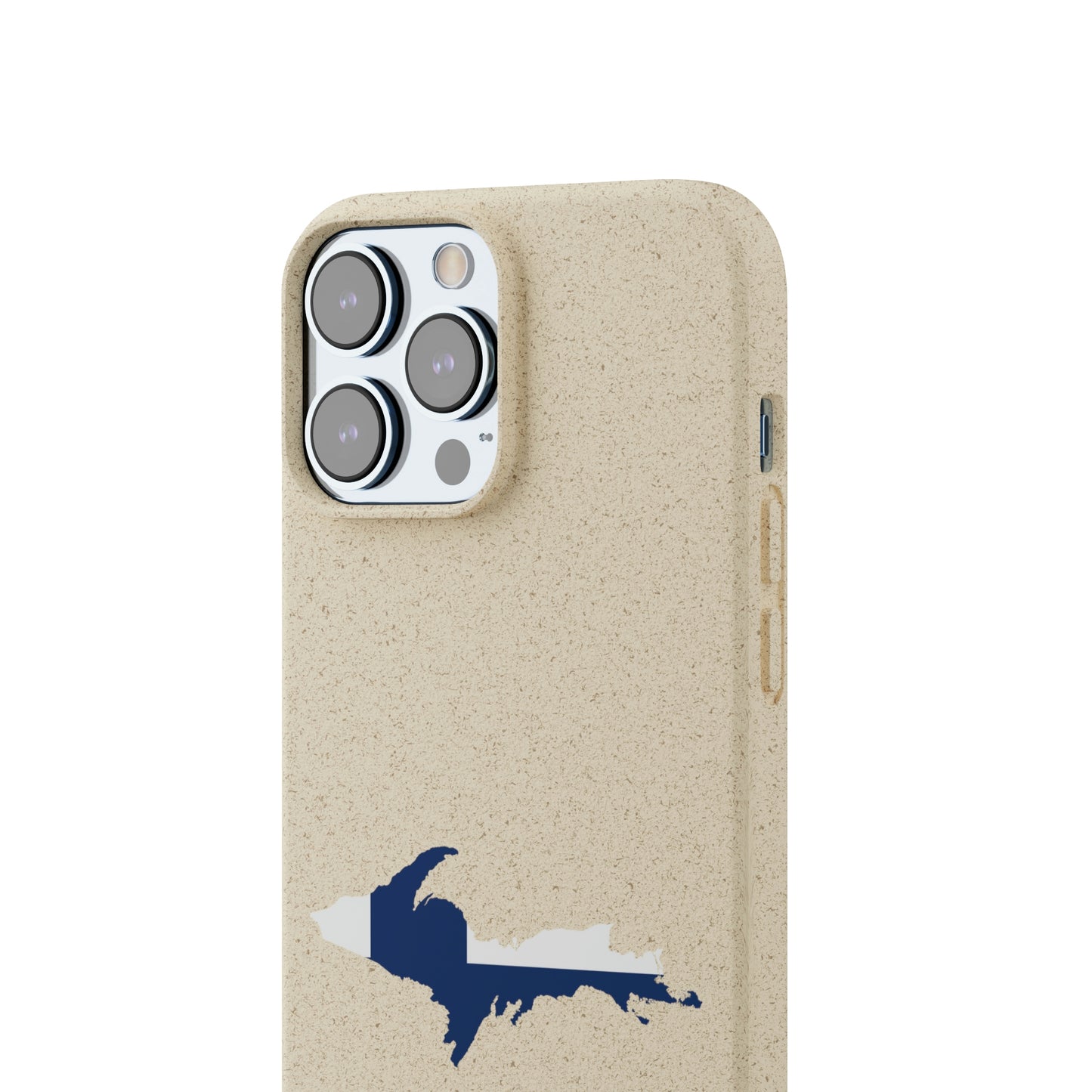 Michigan Upper Peninsula Biodegradable Phone Cases (w/ UP Finland Flag Outline) | Apple iPhone