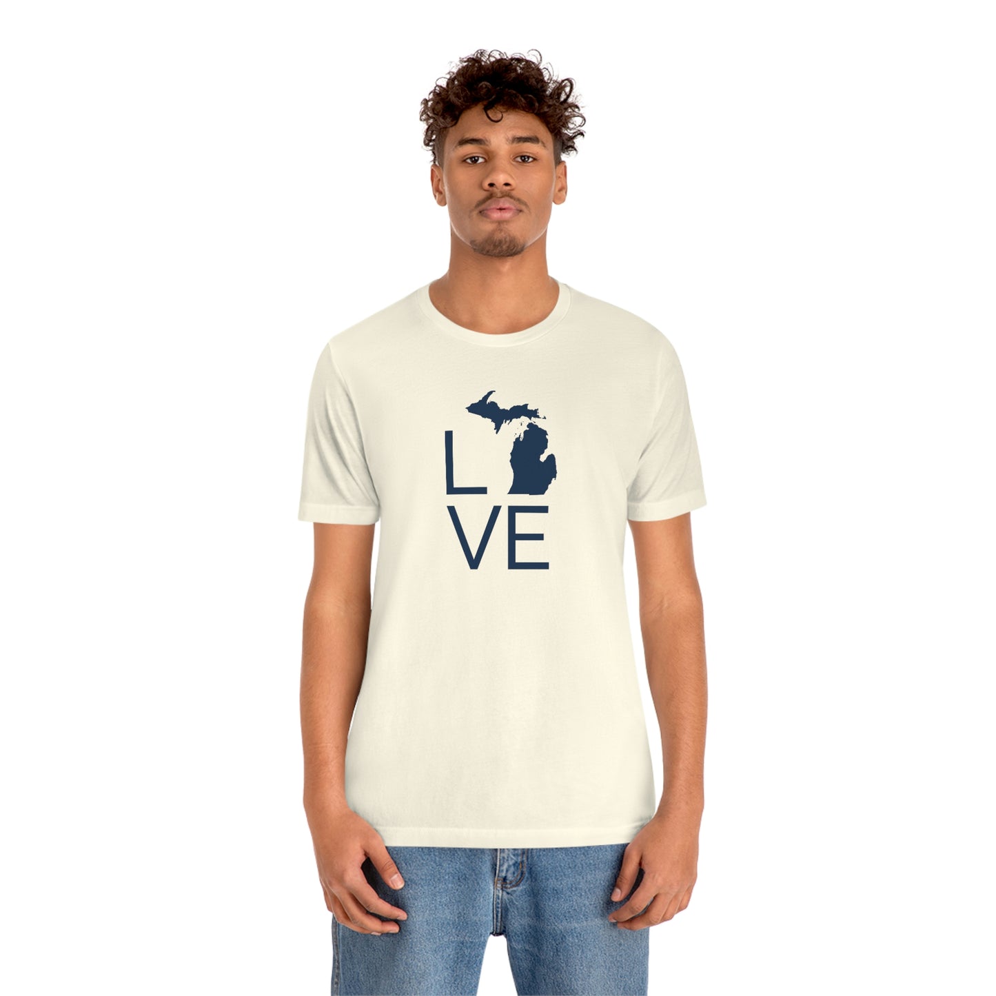 Michigan 'Love' T-Shirt (Thin Sans Font) | Unisex Standard Fit