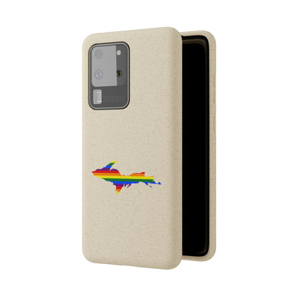 Michigan Upper Peninsula Biodegradable Phone Cases (w/ UP Pride Flag Outline) | Samsung Android