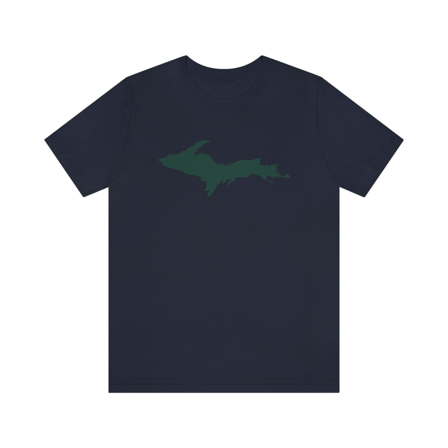 Michigan Upper Peninsula T-Shirt (w/ Green UP Outline) | Unisex Standard Fit