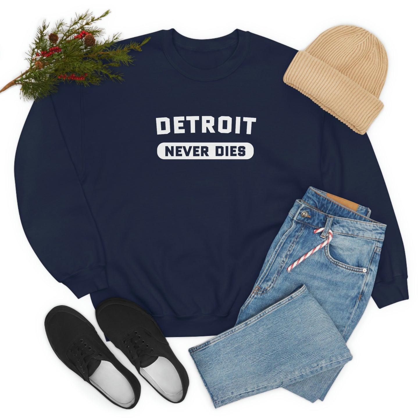 'Detroit Never Dies' Sweatshirt | Unisex Standard