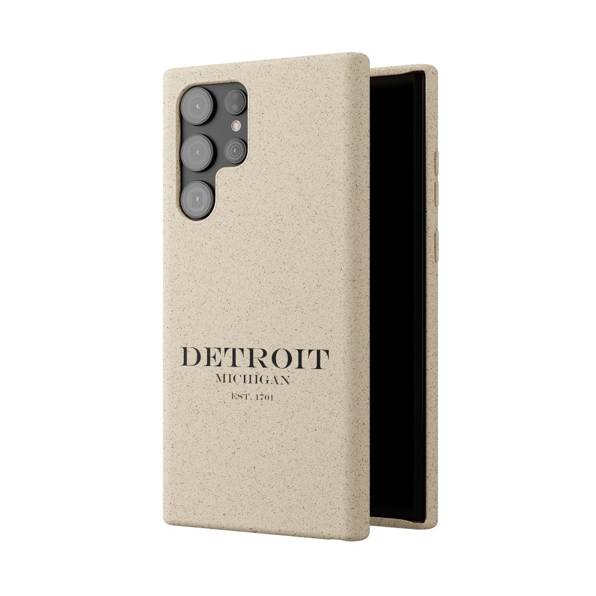 'Detroit Est. 1701' Phone Cases (Black Color) | Android & iPhone - Circumspice Michigan