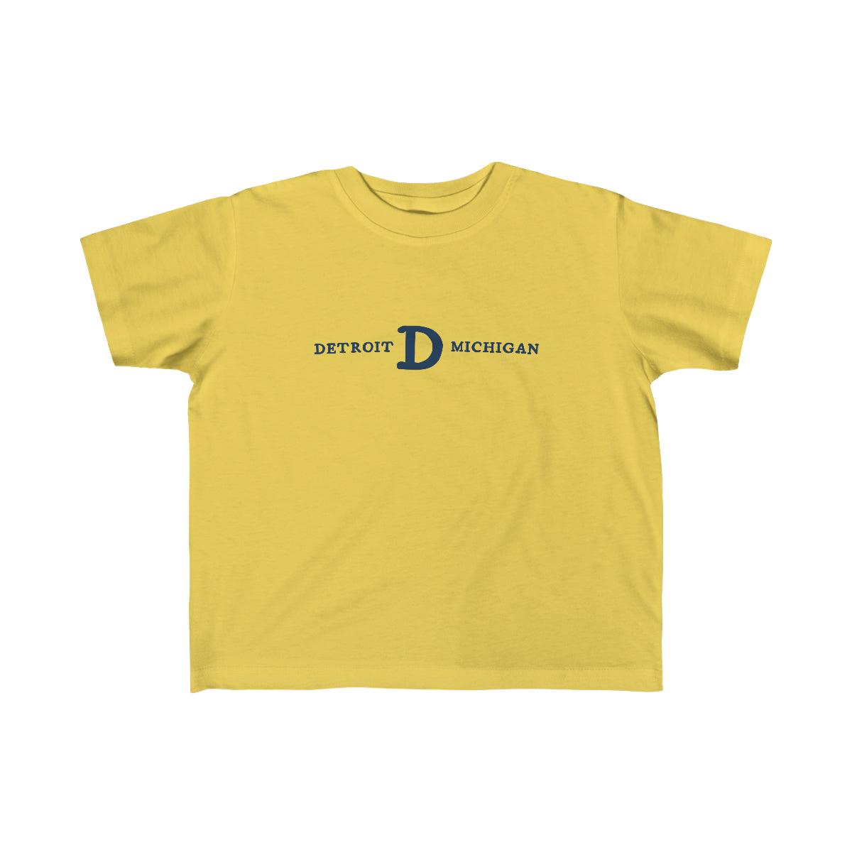 'Detroit Michigan' T-Shirt  (w/ Old French D) | Toddler Short Sleeve - Circumspice Michigan