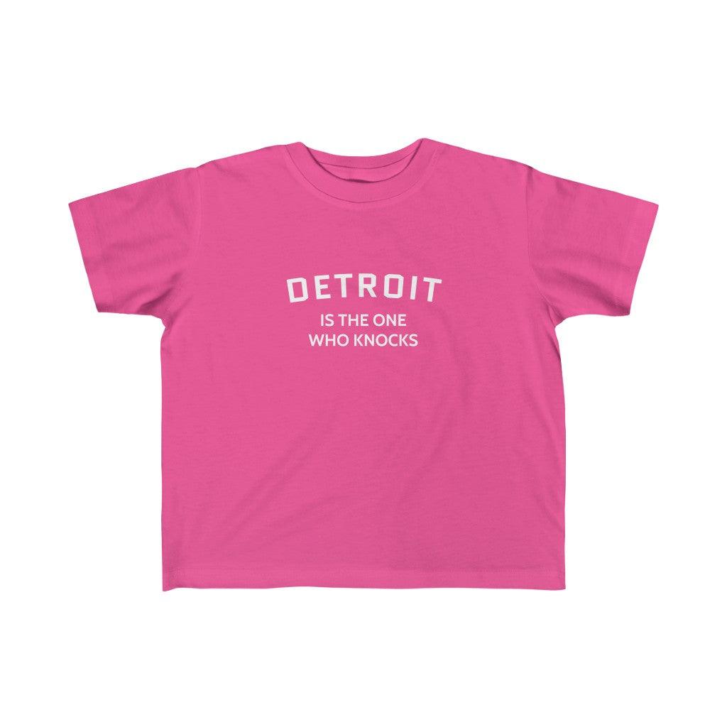 'Detroit is the One Who Knocks' ' T-Shirt | Toddler Short Sleeve - Circumspice Michigan