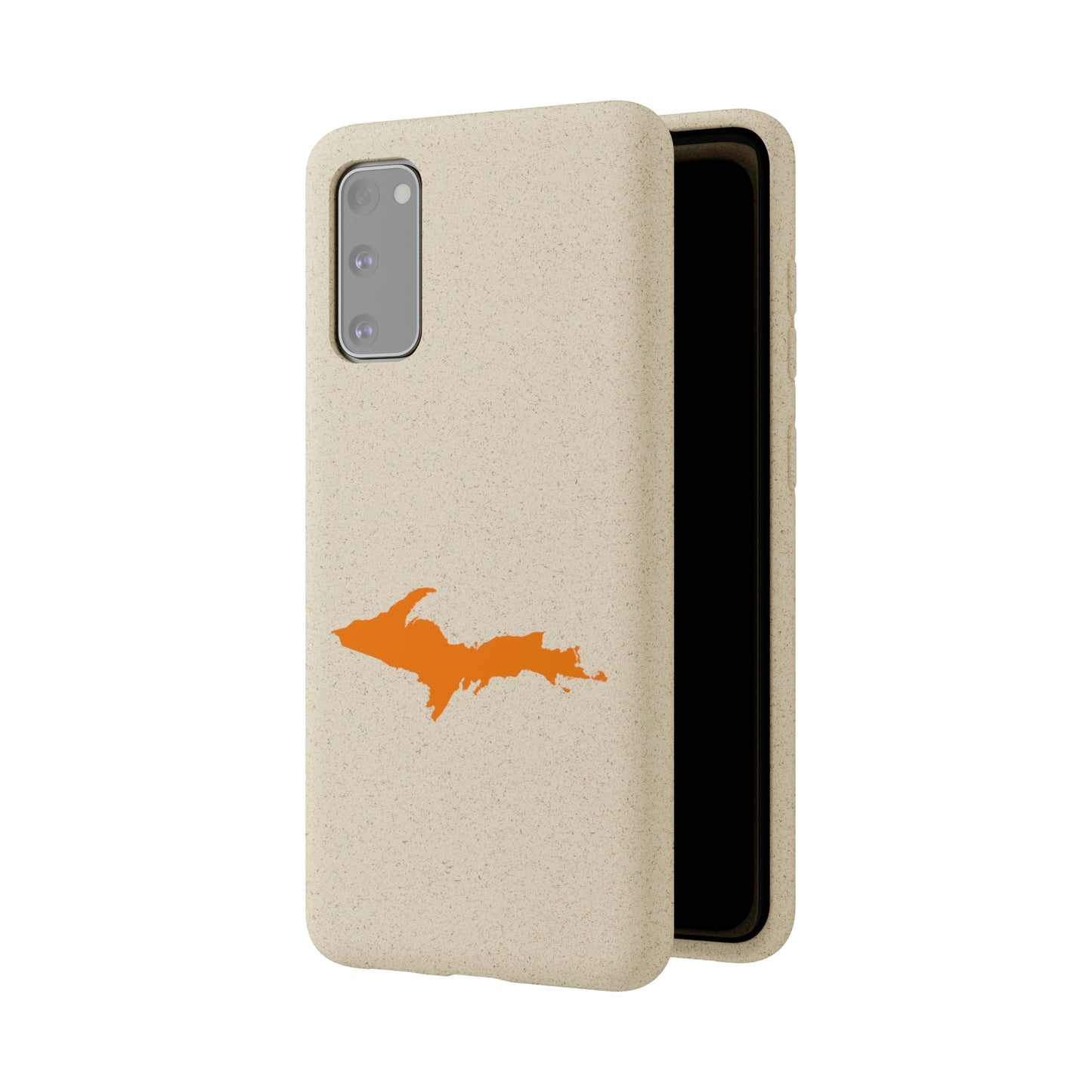 Michigan Upper Peninsula Biodegradable Phone Cases (w/ Orange UP Outline) | Samsung Android
