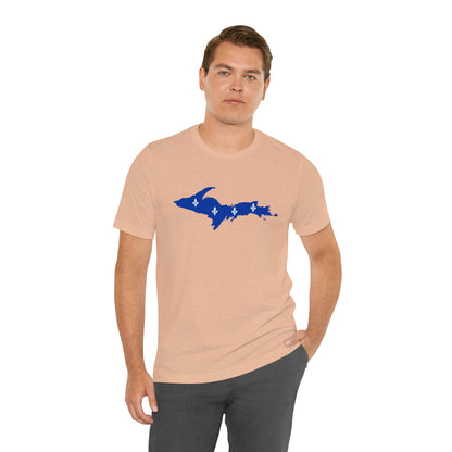 Michigan Upper Peninsula T-Shirt (w/ UP Quebec Flag Outline) | Unisex Standard Fit