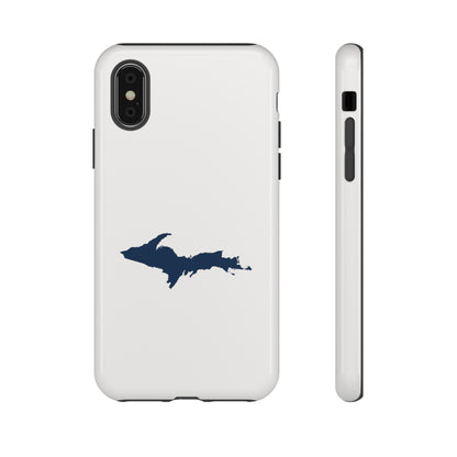 Michigan Upper Peninsula Tough Phone Case (Birch Bark White w/ UP Outline) | Apple iPhone