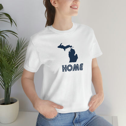 Michigan 'Home' T-Shirt (1970s Audiophile Font) | Unisex Standard Fit