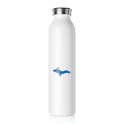 Michigan Upper Peninsula Water Bottle (w/ Azure UP Outline) | 20oz Double-Walled