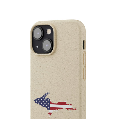 Michigan Upper Peninsula Biodegradable Phone Cases (w/ UP USA Flag Outline) | Apple iPhone