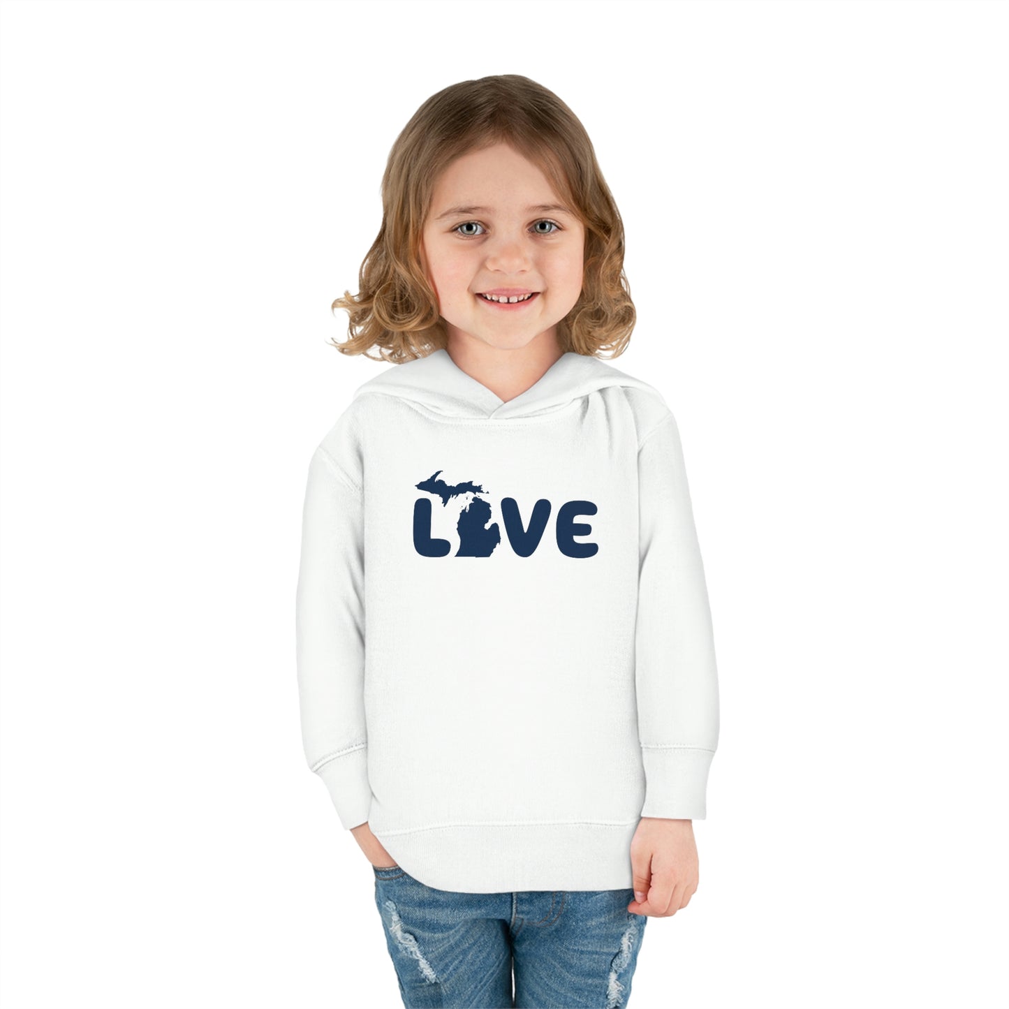 Michigan 'Love' Hoodie (Rounded Children's Font) | Unisex Toddler