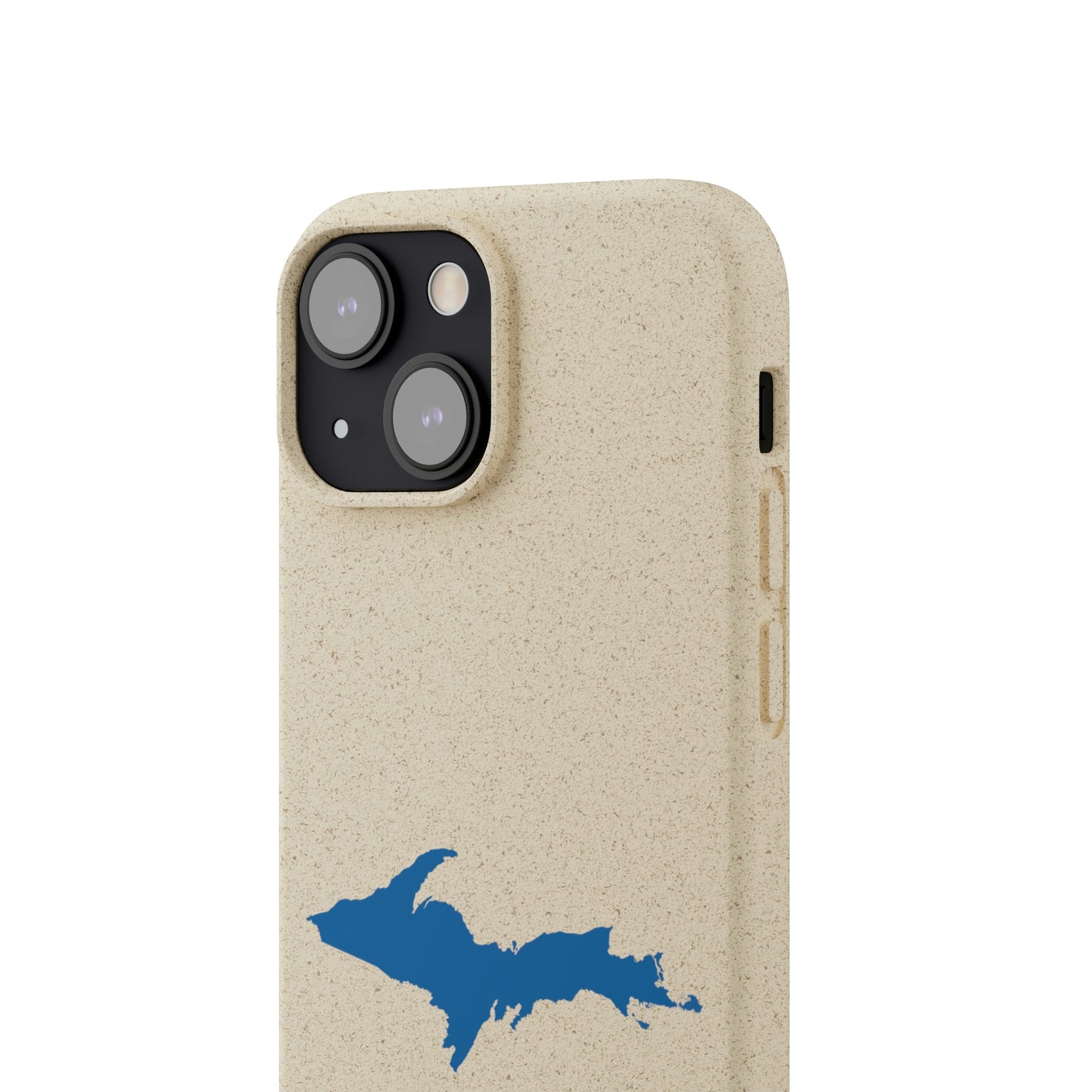 Michigan Upper Peninsula Biodegradable Phone Cases (w/ Azure UP Outline) | Apple iPhone