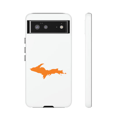 Michigan Upper Peninsula Tough Phone Case (w/ Orange UP Outline) | Samsung & Pixel Android