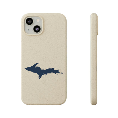 Michigan Upper Peninsula Biodegradable Phone Cases (w/ Navy UP Outline) | Apple iPhone