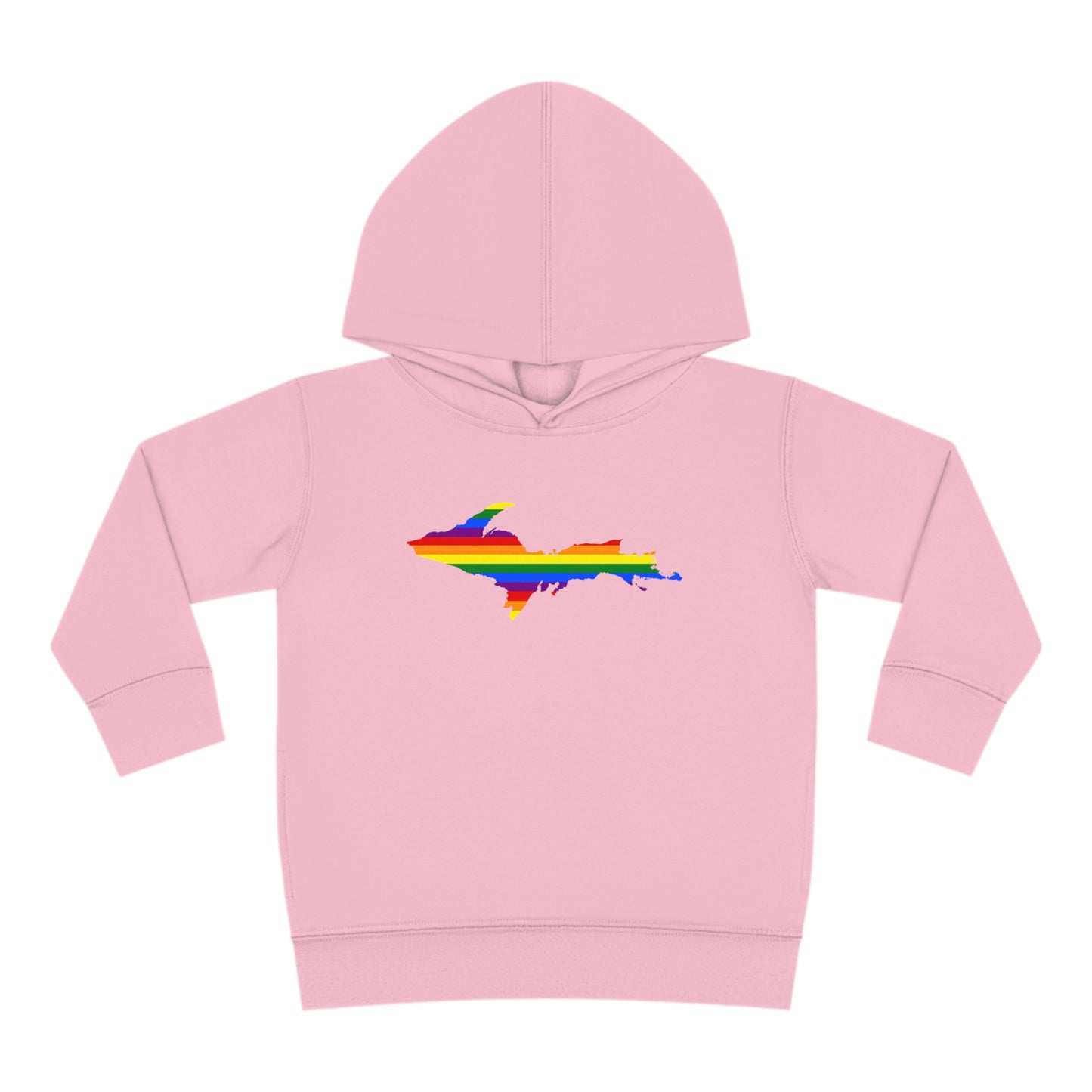 Michigan Upper Peninsula Hoodie (w/ UP Pride Flag Outline) | Unisex Toddler