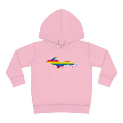 Michigan Upper Peninsula Hoodie (w/ UP Pride Flag Outline) | Unisex Toddler