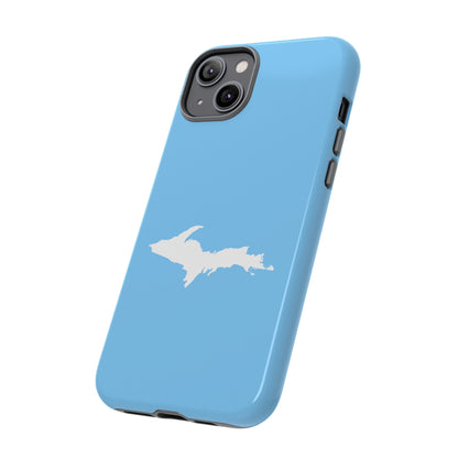 Michigan Upper Peninsula Tough Phone Case (McNamera Blue w/ UP Outline) | Apple iPhone