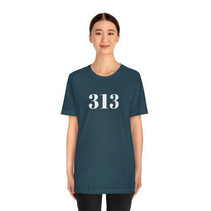 Detroit '313' T-Shirt (Didone Font) | Unisex Standard Fit