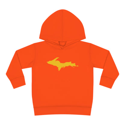 Michigan Upper Peninsula Hoodie (w/ Gold UP Outline) | Unisex Toddler