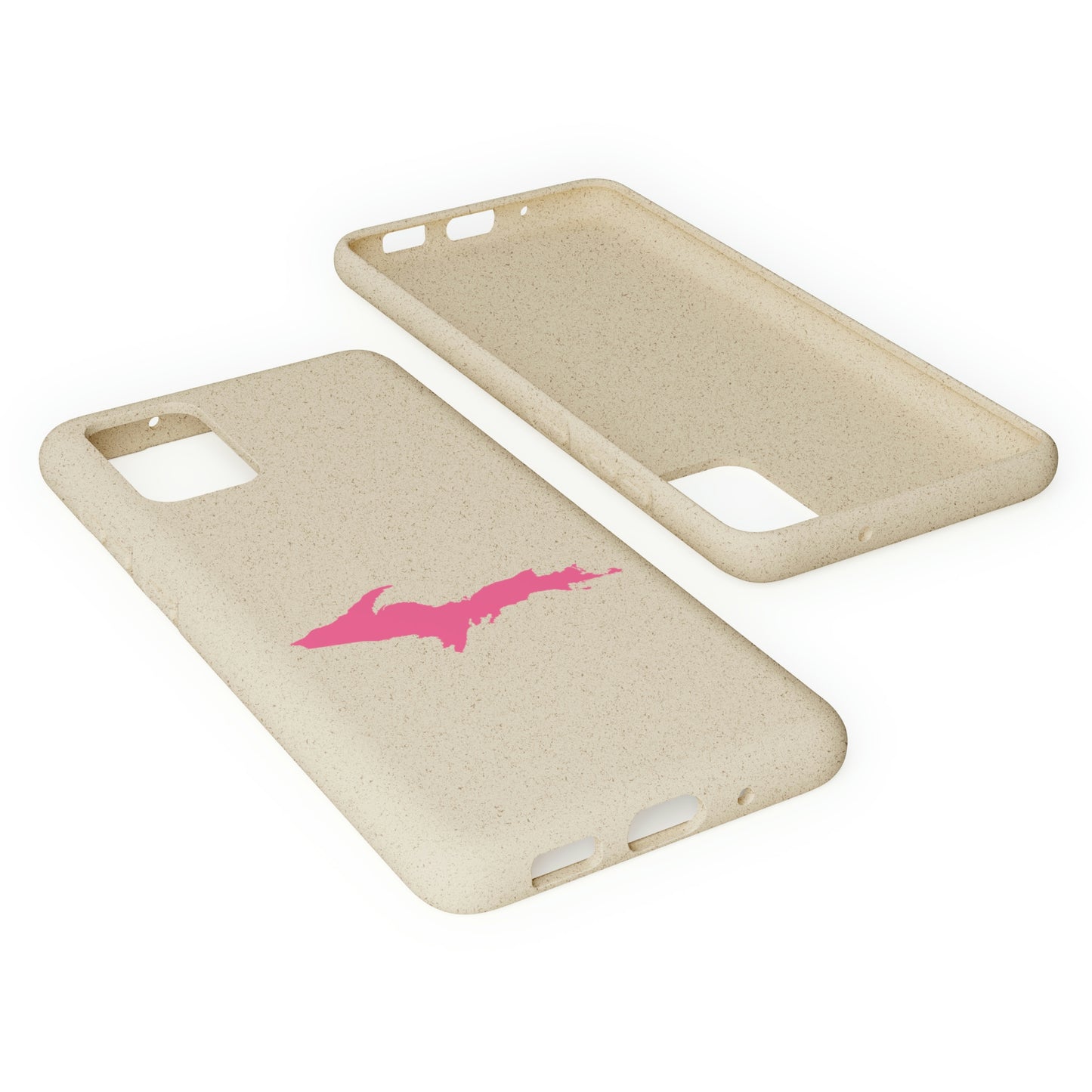 Michigan Upper Peninsula Biodegradable Phone Cases (w/ Pink UP Outline) | Samsung Android