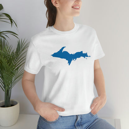 Michigan Upper Peninsula T-Shirt (w/ Azure UP Outline) | Unisex Standard Fit