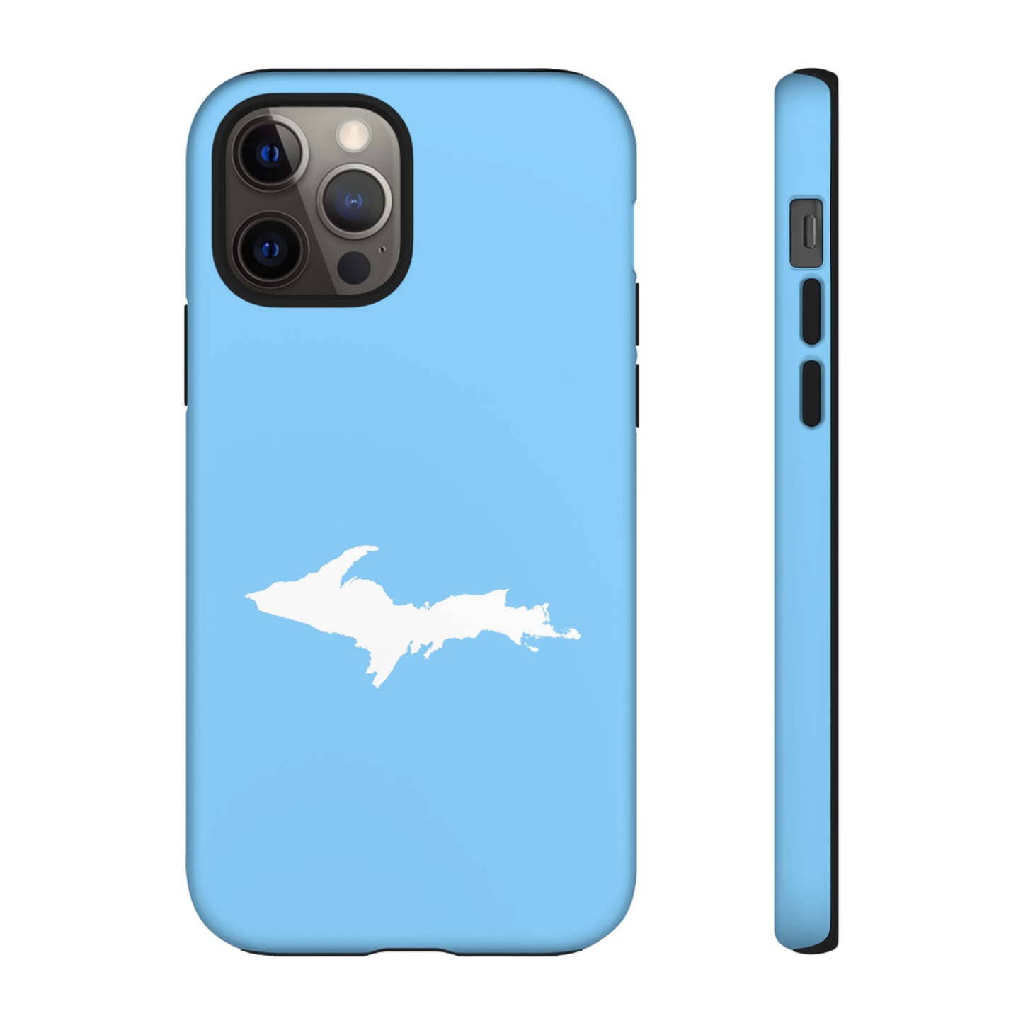 Michigan Upper Peninsula Tough Phone Case (McNamera Blue w/ UP Outline) | Apple iPhone