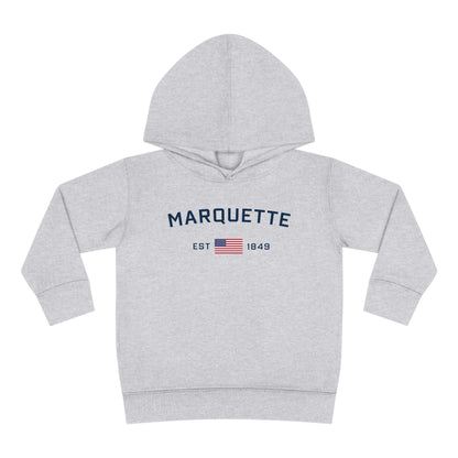 'Marquette EST 1849' Hoodie (w/USA Flag Outline) | Unisex Toddler