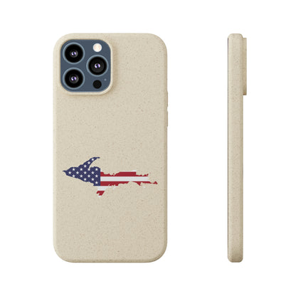 Michigan Upper Peninsula Biodegradable Phone Cases (w/ UP USA Flag Outline) | Apple iPhone