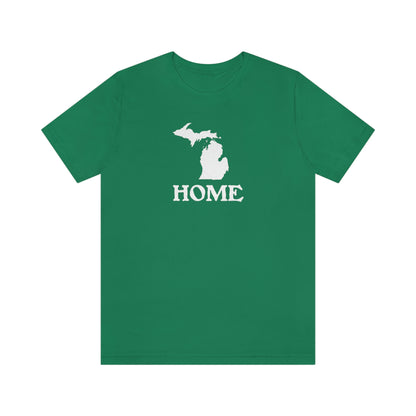 Michigan 'Home' T-Shirt (Woodcut Font) | Unisex Standard Fit