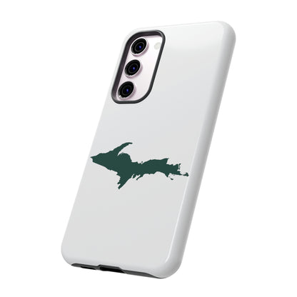 Michigan Upper Peninsula Tough Phone Case (w/ Green UP Outline) | Samsung & Pixel Android