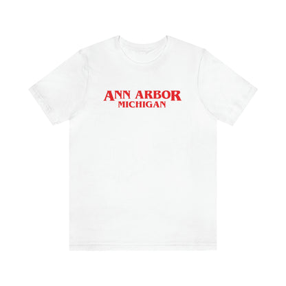 'Ann Arbor Michigan' ' T-Shirt (1980s Drama Parody) | Unisex Standard Fit