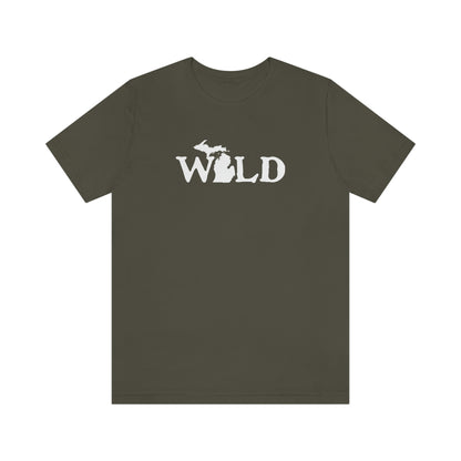 Michigan 'Wild' T-Shirt (Woodcut Font) | Unisex Standard Fit