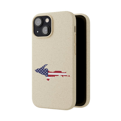 Michigan Upper Peninsula Biodegradable Phone Cases (w/ UP USA Flag Outline) | Apple iPhone